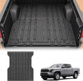 3W Truck Bed Mat for Toyota Tacoma 2024-2026, Heavy Duty Tacoma Accessories TPE Truck Bed Liner, All Weather Pickup Truck Bed Protection(Only Fit 5ft/5' Short Bed)