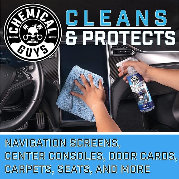 Chemical Guys SPI22016 Total Interior Cleaner and Protectant, Safe for Cars, Trucks, SUVs, Jeeps, Motorcycles, RVs & More, 16