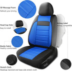 3D Foam Leather Car Seat Covers Two Front Seats only, Air Cool Mesh Thick Seat Covers, All Weather Car Seat Cover Comfort & P