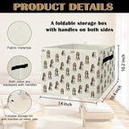 Basset Hound Gifts Storage Bins & Boxes with Handles, Basset Hound Gifts for Women Foldable Basket for Organizing, Dog Collap