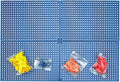 Organizer Genie 76 Piece Pegboard Tool Organizer Starter Kit, Flexible and Specially Designed to Hold All Tools - 4 Blue Pegb