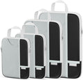 Percover Compression Packing Cubes 4-Piece Set, Packing Cubes Compression for Travel with Label Pockets, Travel Organizer for