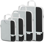 Percover Compression Packing Cubes 4-Piece Set, Packing Cubes Compression for Travel with Label Pockets, Travel Organizer for