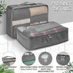 Silkfly 16 Pcs XL Packing Cube for Travel Luggage Organizer Suitcase High Capacity Large Packing Bag Bulk Reusable Mesh Trave