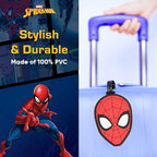 FUL Spider-Man 2-Piece Suitcase ID Tag Set with Adjustable Straps, Head, Multi, One Size