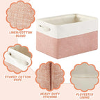 Geiserailie 6 Pcs 15 x 11 x 9.5 Inch Cube Storage Bins Fabric Storage Organizer Bins Foldable Cube Baskets with Sturdy Carry 
