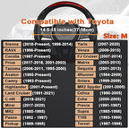 GIANT PANDA Steering Wheel Cover for Toyota, Auto Car Steering Wheel Cover for Toyota Highlander Rav4 Corolla Camry,Standard 