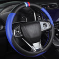 Customized Auto Car Steering Wheel Cover for BMW X1,X2,X3,X4,X5,X6,X7,i3,i4,i5,i8 535i 740Li 335i M3 M4 M5 Z1 Z3 Z4 Z5 (Blue)