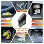 for Tesla Model Y Trash Can Tesla Model 3 Trash Bin for 2018-2024 Tesla Small Car Trash Can for Side Door Model 3 Front Right Door Trash Garbage Bin w/Lid (Tesla Right Side)