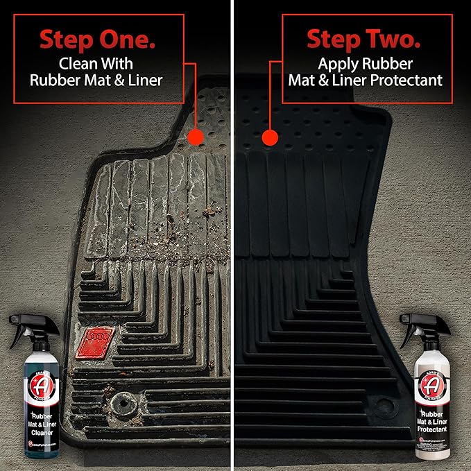 Adam's Polishes Rubber Mat & Liner Protectant (Cleaner & Protectant Combo)