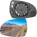 Driver Side Mirror Replacement for Mercedes Benz W206 C260 C300 C43, W223 S Class, X254 GLB, V295 EQE, V297 EQS - Left Side Mirror Glass, Rear View Power Heated & Blind Spot Mirrors Glass