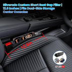 Half-Sized Seat Gap Filler Compatible with Chevy Silverado 1500 2500HD | Zero Interference Side Storage Space | Anti-Drop Organizer | Free Window Breaker | Full Console w/Bucket Seats ONLY