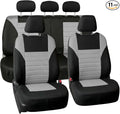 FH Group Automotive Car Seat Covers Full Set Premium 3D Air Mesh Front Seat Covers, Airbag Compatible & Split Bench Cover Uni