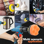 133pcs 3 Inch Sanding Disc Drill Polishing Kit Sanding Attachment, Headlight Restoration Kit, Hook and Loop Sanding Pads 60 to 7000 Wet Dry Sandpaper, Drill Sanding Attachment for Car, Wood, Metal