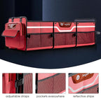 Car Trunk Organizer for SUV, Heavy Duty Waterproof Trunk Organizer, Foldable Collapsible Car Organizer with Cooler,