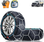 Heavy Duty Snow Chains Tire Chains for Light Truck, SUV & Pickup, Easy Installation, Wear-Resistant Alloy Steel for Superior 