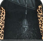 CAR PASS Waterproof Universal Fit Car Floor Mats, Leopard Print Car Mats Fit for SUV,Vans,sedans, Trucks,Set of 4pcs Car Carp