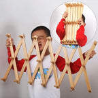 WEBI Accordion Wall Hanger,Expandable Wooden Coat Rack Wall Mounted,Accordion Hat Rack for Wall,Accordion Hook Rack for Hats,