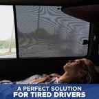 EcoNour Car Rear Window Screens (2 Pack) | Stretchable & Breathable Car Side Window Sun Shades for Sun Protection | Breathable Window Shades for Privacy Blackout | (XXL 48"x26")