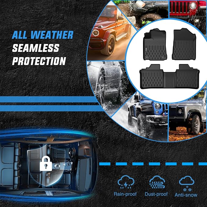 Nilight TPE Floor Mats for Toyota Avalon 2013 2014 2015 2016 2017 2018 All Weather Custom Fit Heavy Duty Floor Liners