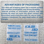 Silica Gel Packets with Color Indicating, 2 Gram [500 Packs] Desiccant Packs for Moisture Control, Moisture Absorbers, Food G