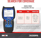 INNOVA 3100RS, OBD2 Scanner, ABS SRS Airbag Scan Tool with Airbag Light & Oil Light Reset, Stream Graph & Record Live Data,