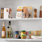12 Pack 12 Inches [Extra Tall Version] Clear Shelf Dividers for Organization, Acrylic Closet Shelf Vertical Shelves Organizer