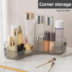 YCIA&DONE Corner Bathroom Counter Organizer, Makeup Organizer for Vanity, Skincare Cosmetic Perfume Tray, Corner Countertop S