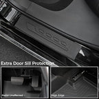 Floor Mats for Honda Accord 2018-2022, All Weather Floor Mats Trunk Cargo Liner and Door Sill Guards Accessories, Full Coverage Set