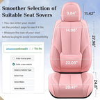 Coverado Seat Covers, Car Seat Covers Front Seats, Car Seat Cover, Car Seat Protector Waterproof, Car Seat Cushion Nappa Leat