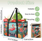 Reusable Grocery Bags Heavy Duty Shopping Bags Foldable Large Tote Bags with Long Handles & Hard Bottom