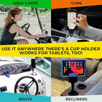 Phone Holders for Your Car, Cup Holder Phone Mount, Universal Adjustable Expander Cradle Hands-Free Driving - Compatible with All Smartphones Car Mount for iPhone Samsung Google Android Mobile Black