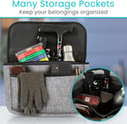 Vive Wheelchair Carry Bag - Arm Rest Pouch for Rollator, Walkers, Power Wheel Chairs and Knee Scooters - Side Storage Organiz