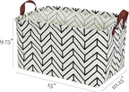 Kingrol 4 Pack Foldable Storage Baskets with Handles, Waterproof Storage Bins for Home, Office, Nursery, Laundry Organizers, 