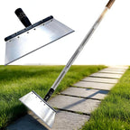 Multifunctional Garden Flat Shovel，57" Heavy Duty Stainless Steel Cleaning Tool with Adjustable Handle for Weeding, Lawn Edging, Snow/Ice Removal & Digging, Durable Outdoor Spade & Scraper