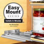 LYNK PROFESSIONAL® Élite™ Pull Out Spice Organization for Cabinets - 10-3/8 inch Wide – Spice Rack for Inside Cabinets – Wood