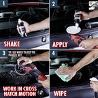 SONAX PROFILINE GlassPolish (250 ml) - removes slight scratches, blinding and etching from car windows made from glass. Silicone free | Item No. 02731410