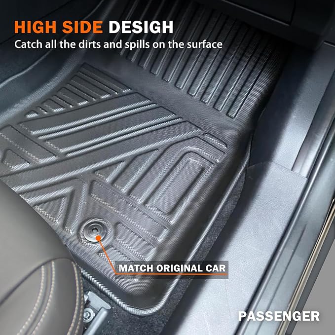 KUST Floor Mats for 2020-2025 2026 Mazda CX-30, All Weather Floor Liners TPE Front Rear 2 Row Car Mats for CX30 Accessories High Edge Non-Slip