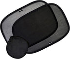 Enovoe Car Window Shades for Baby (4 Pack) - 21"x14" - Sun Shade Blocker, Cling - Glare Shield and UV Rays Protection for Your Child - Side Windows Screens for SUV- Mesh Window Shades for Car Baby