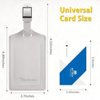 Travelambo Luggage Tags for Suitcases PU Leather Travel Tags Bag Tags Privacy Protection Travel Essentials