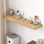 Dreamland 55" Floating Shelves for Wall, 12" Deep Thicker Oak Floating Shelves, Wall-Mounted Shelves for Bedroom, Living Room