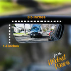 Safe View Wingman Blind Spot Mirrors – See More, Drive Safer – Real Convex Glass, Wide Angle Vision, Easy Peel & Stick, Durable Weatherproof Design