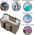 SCOUT Original Deano Tote Large - Durable Lightweight Open Top Beach, Pool & Lake Bag, Inside Zip Pocket, Folds Flat
