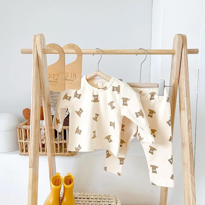Modern Baby Closet Dividers - Wooden Closet Dividers Baby,Clothes Dividers for Nursery Closet,Newborn to 24 Months for Home N