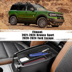 Center Console Organizer Tray Compatible with Ford Escape 2020-2026 and Bronco Sport 2021-2026 Armrest Storage Box Secondary Insert Storage Tray Interior Accessories