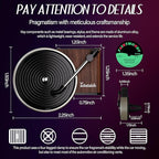 Maicican 12PCS Customizable Car Air Freshener Vent Clip, Pop Singer Album Cover Record Player Shape, Music Lover Gifts. (Retr