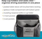 High Road DriverStash Front Seat Car Organizer with Insulated Cup Holder