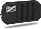 Car Sun Visor Organizer, Car Visor Organizer with Multi-Pocket Net Zipper, Sun Visor Storage with Multiple Storage Compartments for Universal Most Vehicles, 1 Pcs, Black