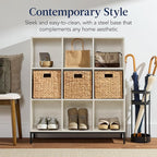 Best Choice Products 9-Cube Bookshelf, 3-Tier Wood Storage Bookcase W/Legs, 11in Shelf Opening, Cube Organizer, Living Room, 