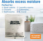 4 Pack Moisture Absorber Refill Bags, Unscented and Fragrance-Free Pellet Packs, Dehumidifier Refills for Buckets, Ideal for